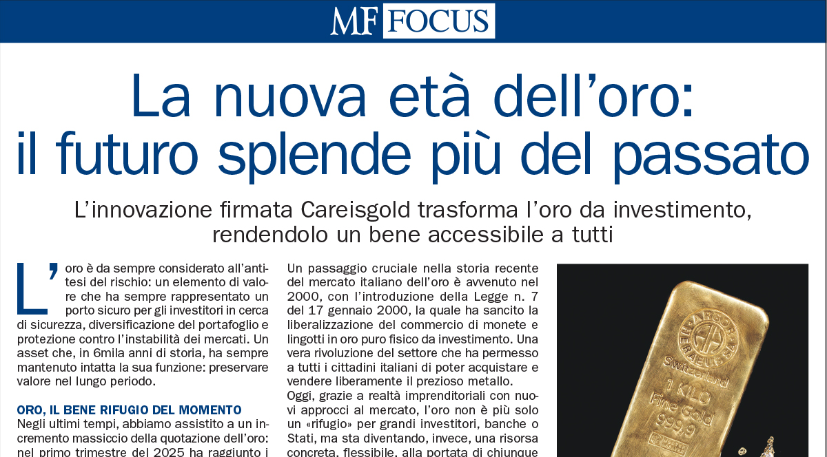 La nuova età dell’oro. Quando il futuro splende più del passato.